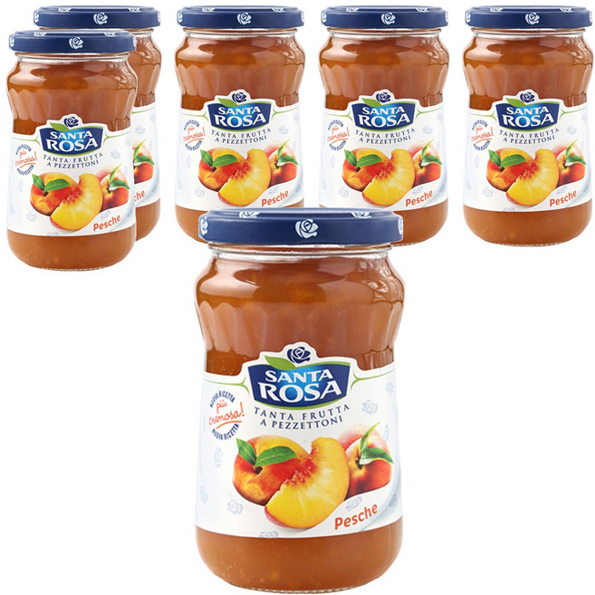 발소이아 산타로사 복숭아잼, 350g, 6개