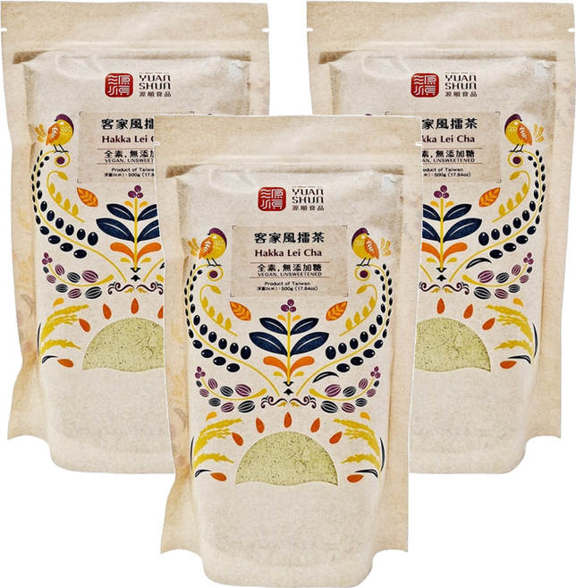 源順食品 客家風擂茶, 500g, 1入, 3包