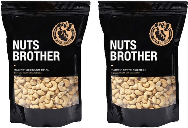너츠브라더 볶음 캐슈넛, 400g, 2개