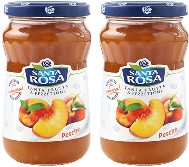 발소이아 산타로사 복숭아잼, 350g, 2개