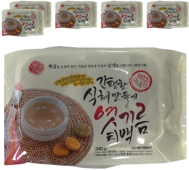 햇살나래 간편한 식혜 만들기 엿기름 티백, 240g, 6개