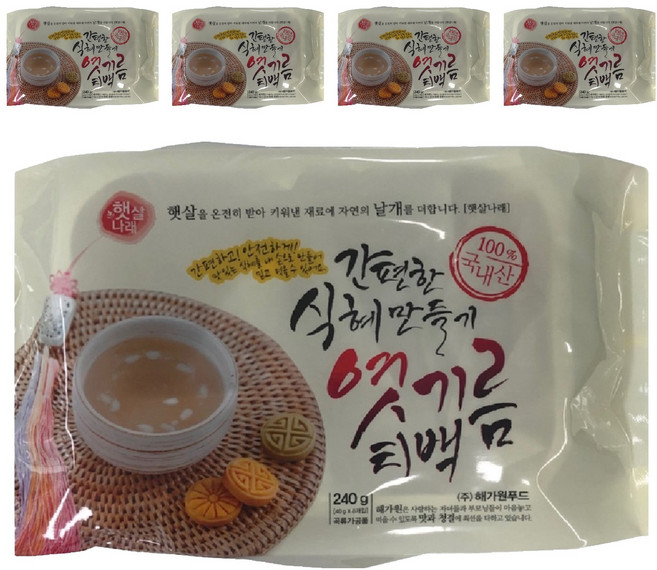 Haetsalnarae 簡易甜米露製作麥芽茶包, 240g, 5個