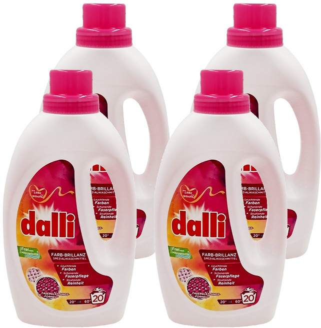 dalli 達麗 洗衣精 艷色鎖色, 1.1L, 4瓶