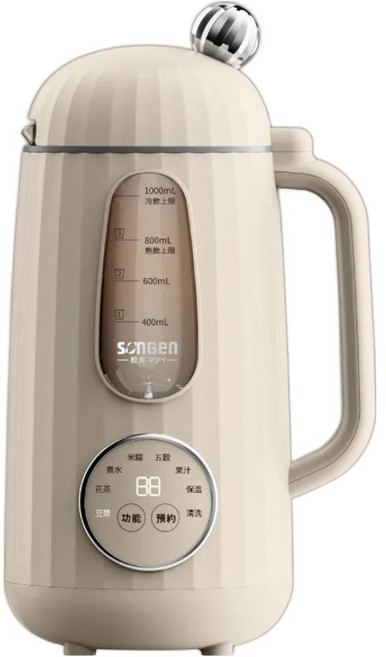 SONGEN 松井 日系美廚多功能蔬果破壁冷熱調理豆漿機 無需泡豆 10刀刃精鋼刀片, SG-358JU