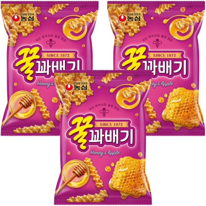 꿀꽈배기, 90g, 3개