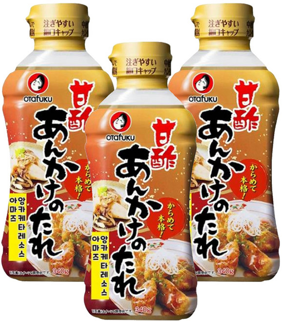 오타후쿠 아마즈 앙카케 타레 소스, 340g, 3개