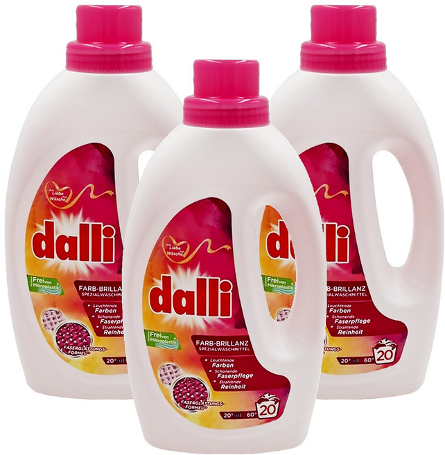 dalli 達麗 洗衣精 艷色鎖色, 1.1L, 3瓶