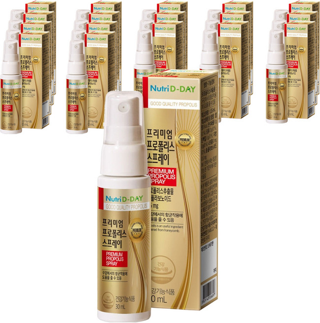 뉴트리디데이 프리미엄 프로폴리스 스프레이, 30ml, 18개