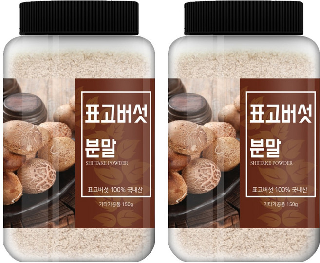 건강스토리 국내산 표고버섯 분말, 150g, 2개