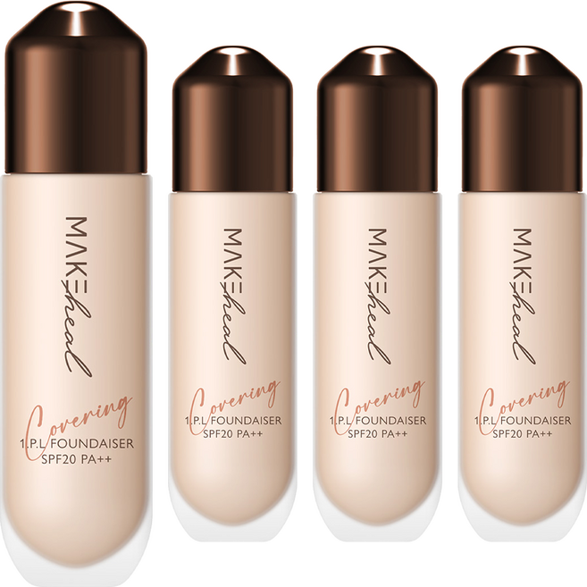 메이크힐 원피엘 파운데이저 파운데이션 28g, 4개, 퓨리티 19호