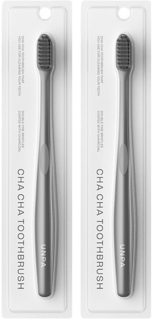 언파 차차칫솔 그레이, 1개입, 2개