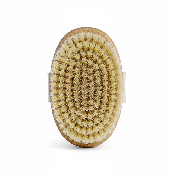 Braun Wettberg 珀薇森詠木香白豚鬃按摩乾刷 總長13cm 刷毛木頭13 x 8cm, 木色, 1入, 1支