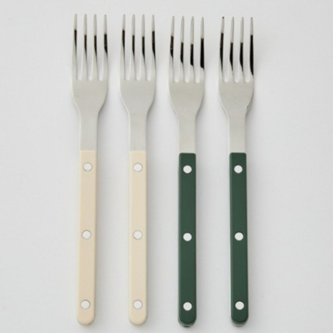 모던하우스 온 미유 디너포크세트, 아이보리 + 그린, 4개