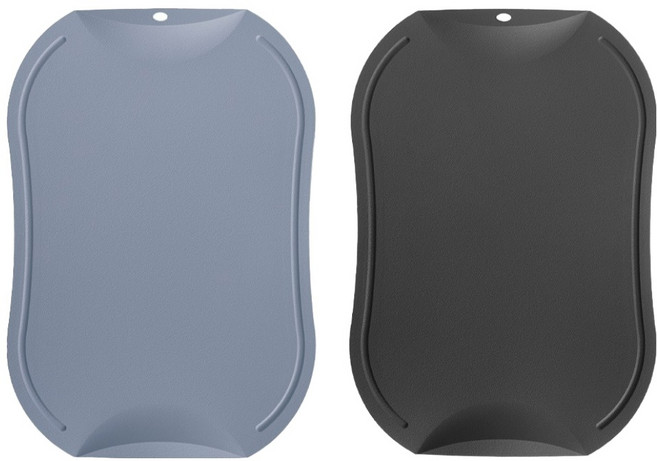 도블레 국산 특허받은 칼집나지 않는 항균도마, 블루그레이 + 차콜, 1세트