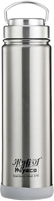 MiyAco 米雅可 經典 316不銹鋼廣口真空保溫瓶, 不銹鋼色, 750ml, 1個