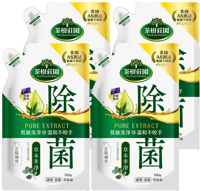 Farcent 花仙子 茶樹莊園洗碗精, 700g, 4包