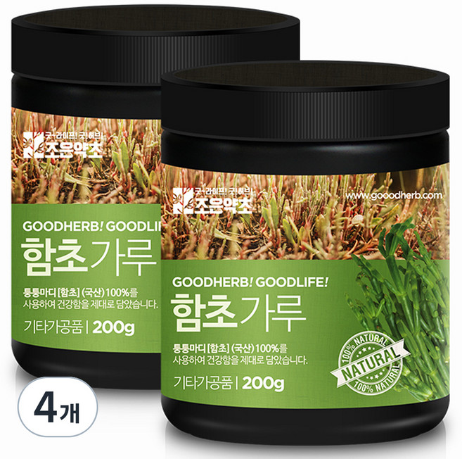 조은약초 프리미엄 함초 가루, 200g, 4개