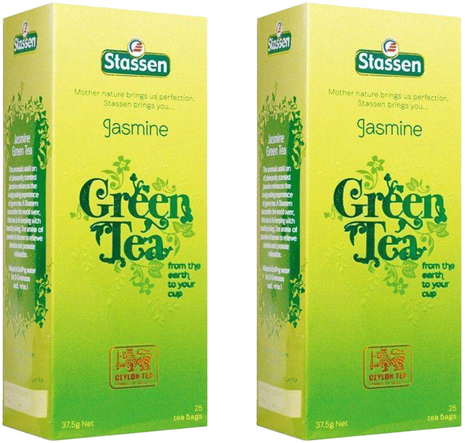 Stassen 司迪生 茉莉綠茶, 1.5g, 25包, 2盒