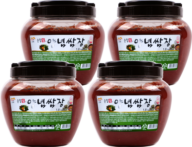 순창가 양념 쌈장, 1.8kg, 4개