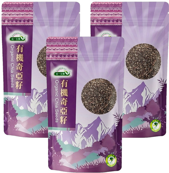 統一生機 有機奇亞籽, 200g, 3包
