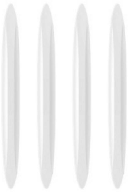 지리즈 자동차 문콕방지 도어가드 만능 범퍼 스티커, 화이트, 4개