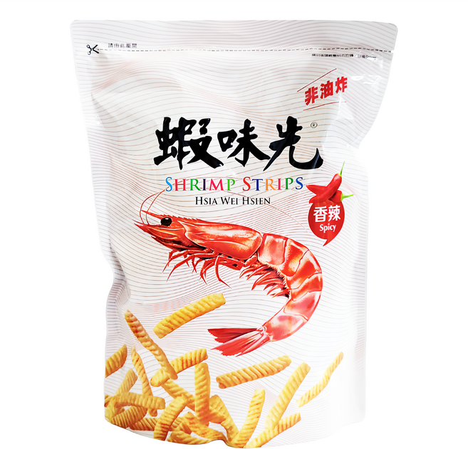 裕榮食品 蝦味先 香辣, 300g, 1包