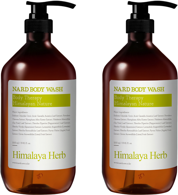 나드 바디워시 레몬민트, 1L, 2개