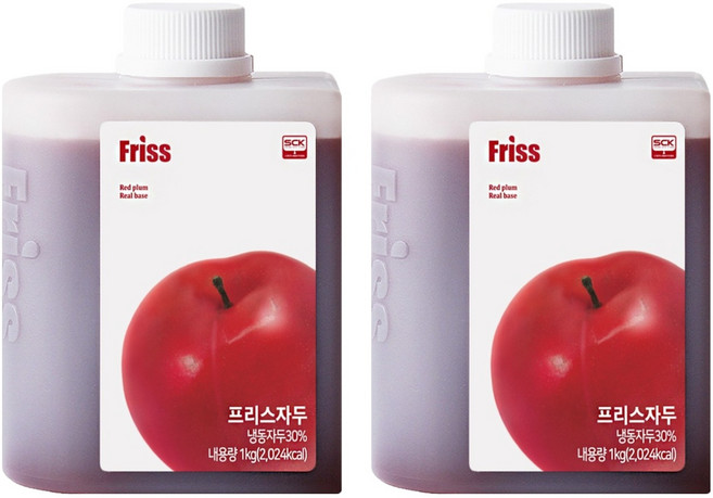 프리스 자두 농축액, 2개, 1kg