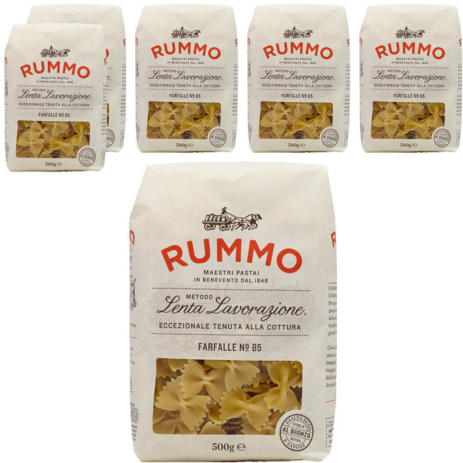 룸모 파르팔레 프리미엄 파스타, 500g, 6개