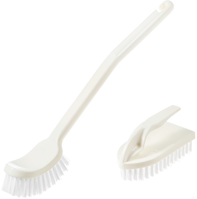 comet Home 浴室馬桶刷 + 地板刷, 白色, 1組