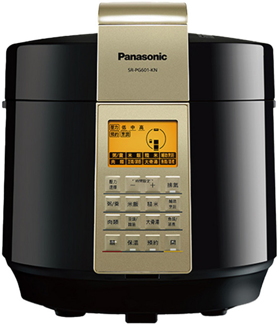 Panasonic 微電腦壓力鍋, SR-PG601-KN, 黑金色