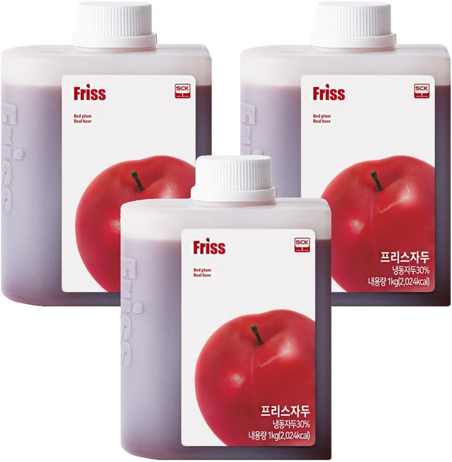 프리스 자두 농축액, 3개, 1kg