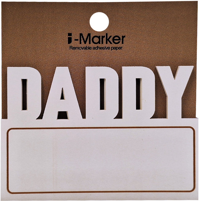 知音文創 i-Marker 文字事務便利貼 30張, Daddy, 1本