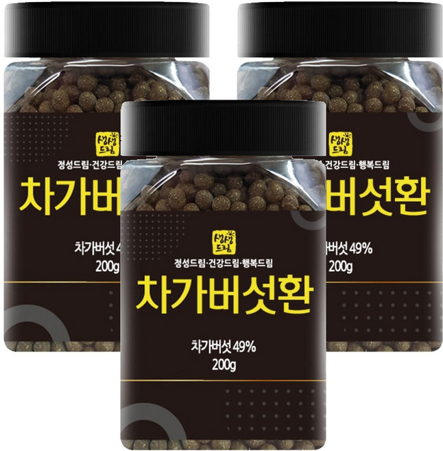 생생드림 차가버섯환, 200g, 3개