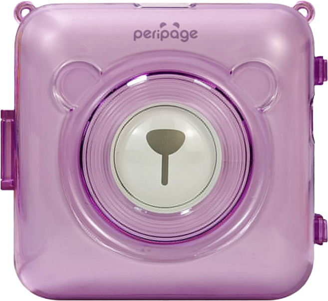peripage 愛立熊 打印機專用保護殼, A6, 透明紫