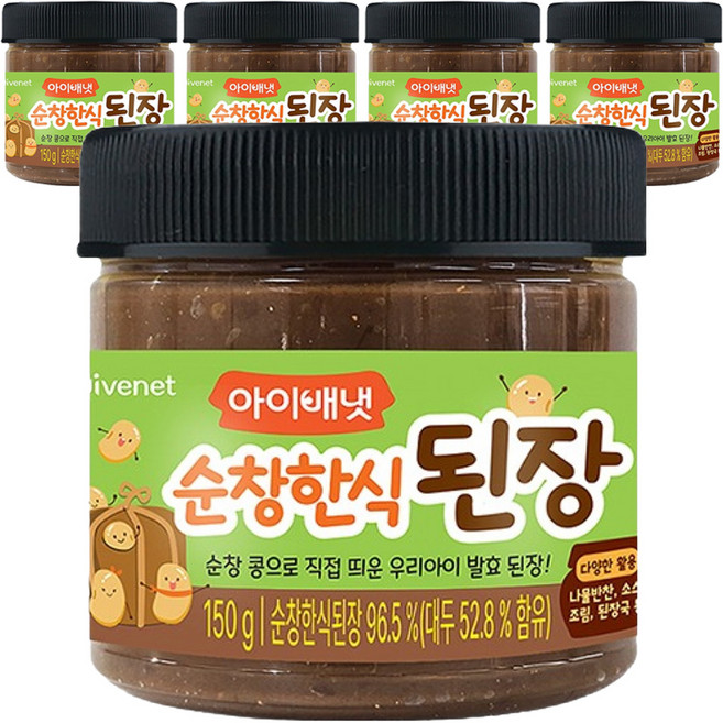 아이배냇 순창 한식 된장, 150g, 5개