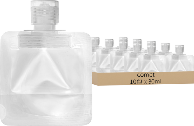 comet 旅行用液體分裝袋 30ml, 白色, 10包