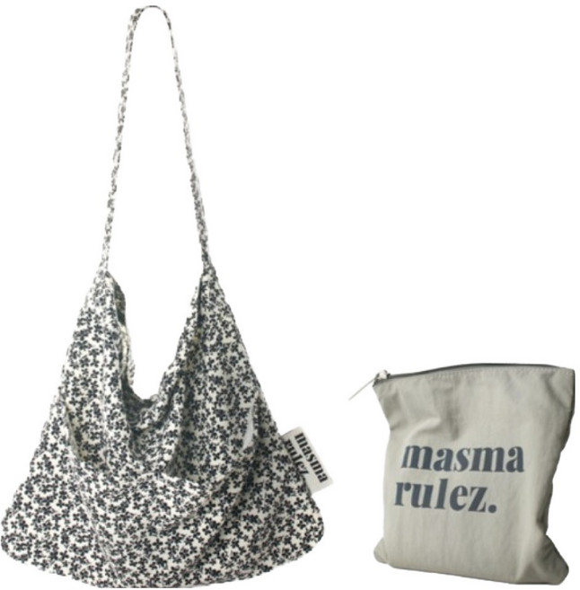 마스마룰즈 남녀공용 래빗에코백 + 파우치 세트