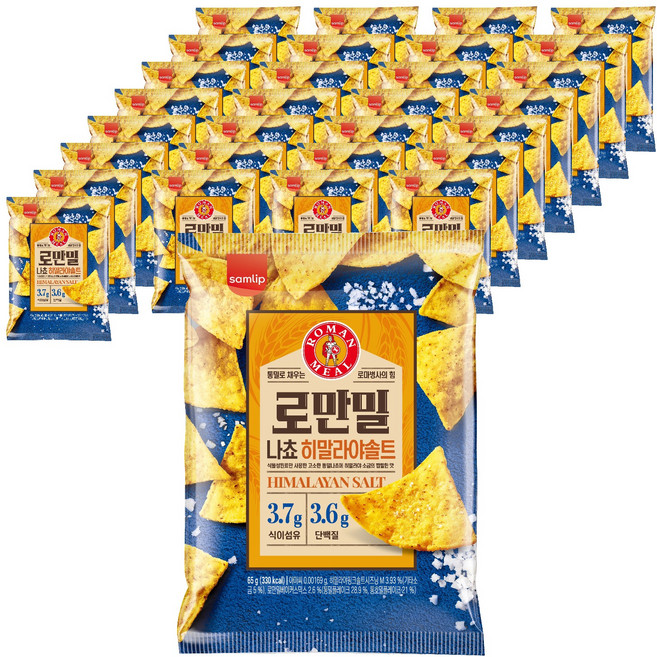 삼립 로만밀 나쵸 히말라야 솔트, 32개, 65g