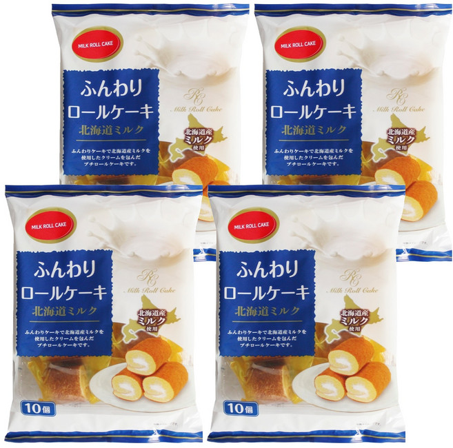 山內 牛奶蛋糕捲 10入, 140g, 4個