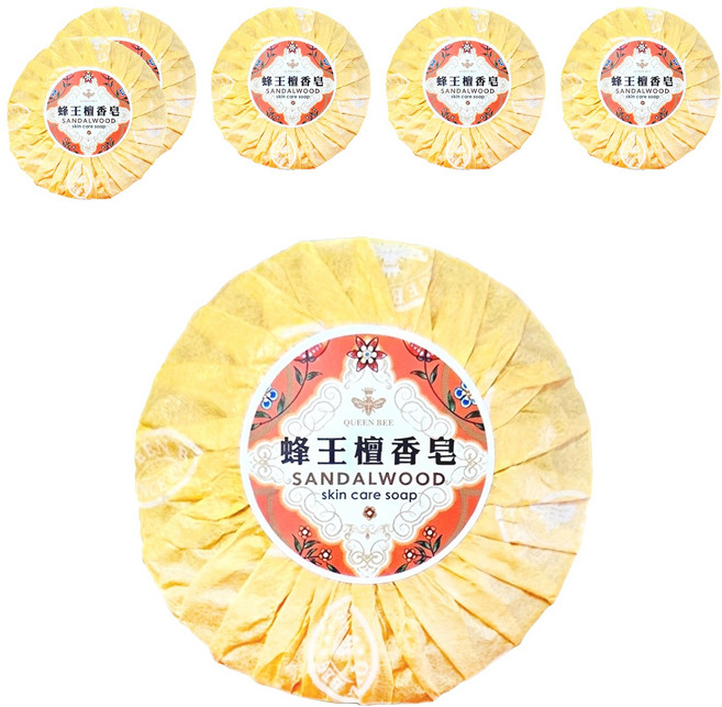 QUEEN BEE 蜂王 檀香皂, 100g, 6個