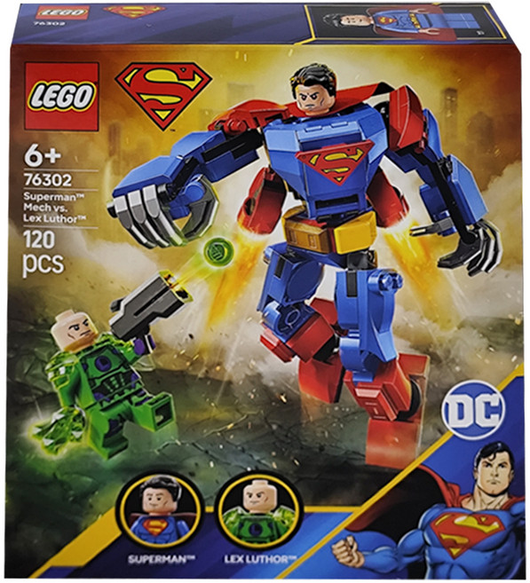 LEGO 76302 SH-超人 機甲大戰雷克斯路瑟(4), 1盒, 多色