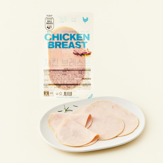 존쿡델리미트 치킨 브레스트, 100g, 1개