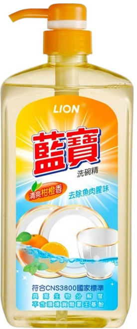 藍寶 洗碗精 清爽柑橙香, 1kg, 1瓶