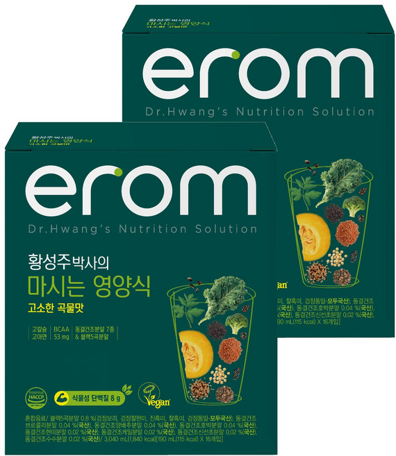 이롬 황성주 박사의 마시는 영양식, 190ml, 32개