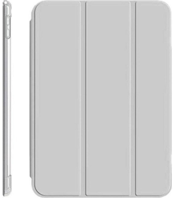 태블릿나라 클리어 애플펜슬 수납 태블릿 케이스, 그레이, 1개
