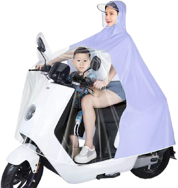 機車一件式親子雨衣 親子款, 紫色