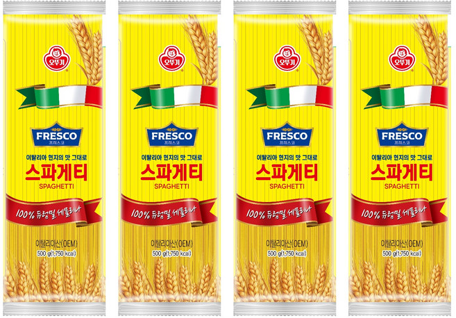 오뚜기 프레스코 스파게티, 500g, 4개