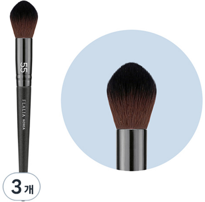 시리얼 하이라이터 55호 브러쉬, 혼합색상, 3개