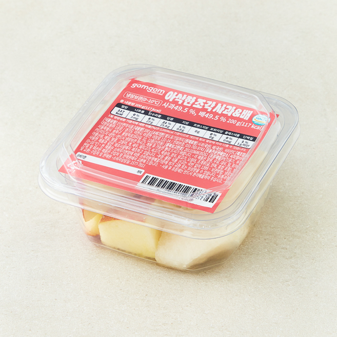 곰곰 아삭한 조각사과와 배, 1세트, 200g